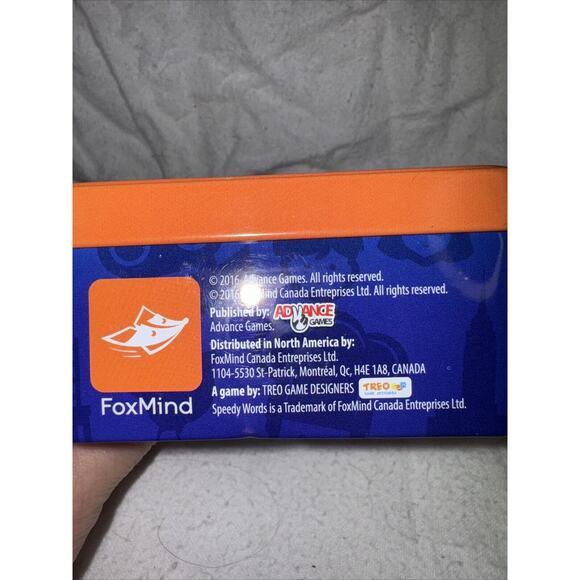 Speedy Words For QUICK MINDS FoxMind Game Fun in a Box Great Stocking Stuffer! - Picture 8 of 8